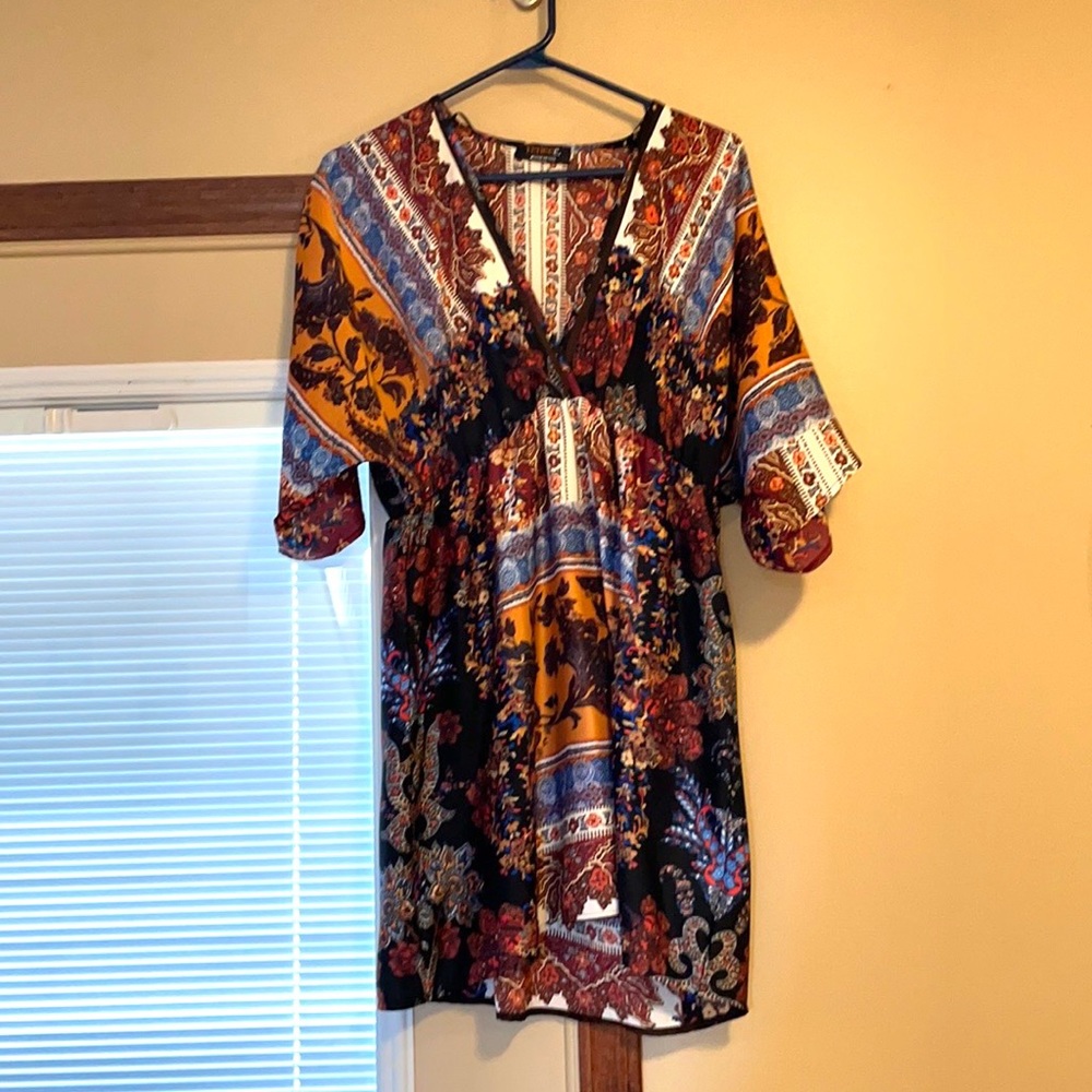 RENEE C Laverna V Neck Tunic (L).